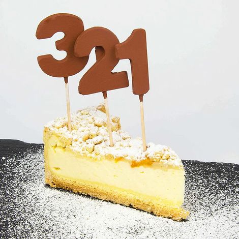Stampo in silicone per cioccolato a forma di lettere e numeri, teglia per dolci (1/5)