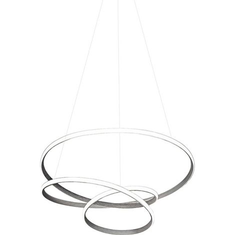 Lampadario moderno gea luce diva sp t led alluminio sospensione (1/5)