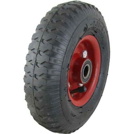 8' 'Schubkarre Gummi Metall rutschfeste pneumatische Rad noir (48ca6d3841239000ff74f0416afca78e)