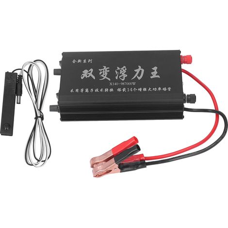 Convertisseur de batterie 12V DC à inverseur double à noyau en cuivre pur, transformateur de tension intelligent à variation automatique (1/5)