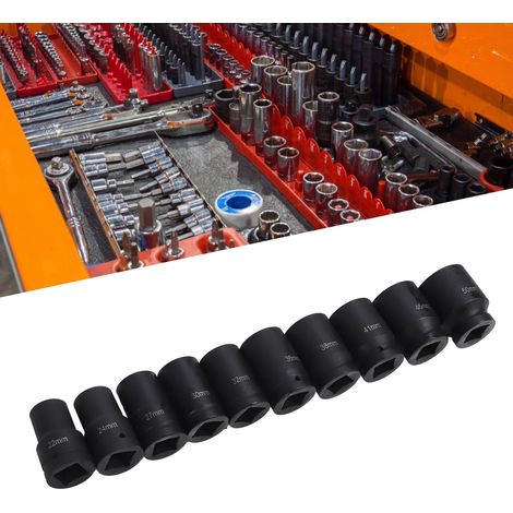 Coffret de douilles pneumatiques en fer de 25 mm (1 pouce), jeu de douilles de 25 mm (1 pouce), douille courte, douille courte décalée (1/5)