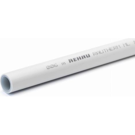 Tube multicouche PER 16 bar 5M – Haute tenue à l'allongement – Revêtement extérieur blanc – 13600581005