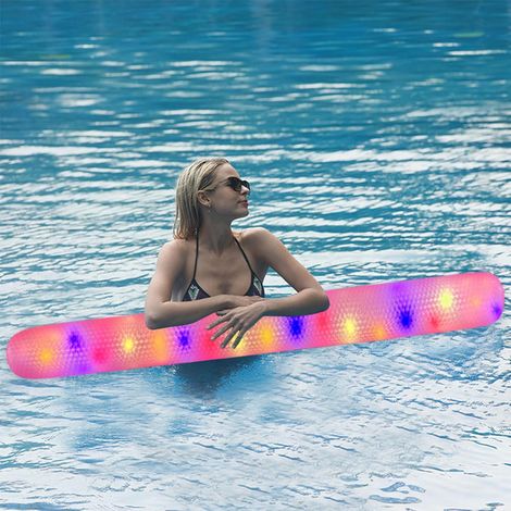 Bâtons de natation gonflables et lumineux pour piscine Jouets flottants géants pour l'extérieur, pour femmes et hommes, pour la plage, le lac et les fêtes (1/5)
