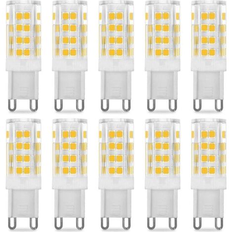 Ampoule LED G9 5W, Equivalent 40W , Blanc Chaud 3000k, 220-240V, 360° angle de faisceau, Pack de 10 (1/4)