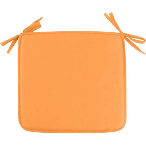 Coussins de chaise d'extérieur pour salle à manger, carrés de 40 x 40 cm, avec sangles, pour tabourets de bar, jardin et terrasse. (1/5)