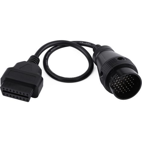 Câbles de diagnostic pour véhicules Mercedes-Benz, connecteur adaptateur OBD2 38 broches vers 16 broches, résistant aux hautes températures, fabriqué avec du fil entièrement en cuivre. (1/2)
