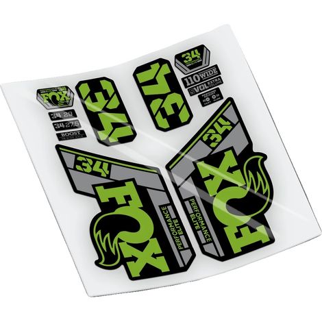 Pegatinas de vinilo duradero, ajuste personalizado para horquillas de bicicleta, color verde 063 (1/2)