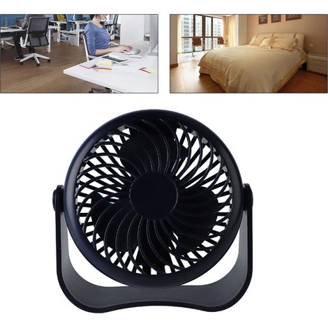 Leiser, wiederaufladbarer und tragbarer Tischventilator, Mini-USB-Ventilator mit eingebautem Akku. Inklusive eingebautem Akku. (1/5)