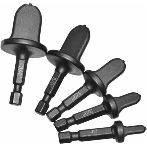 BUNTHAUS Stück Kupferrohr-Expander, Kupferrohr-Expander, Sechskantschaft, Klimaanlage, Kupfer-Endstück-Expander-Sets, Expansionsrohr-Reparatur-Set, 1/4 Zoll, 5/8 Zoll, 1/2 Zoll, 3/8 Zoll, 3/4 Zoll (1/5)