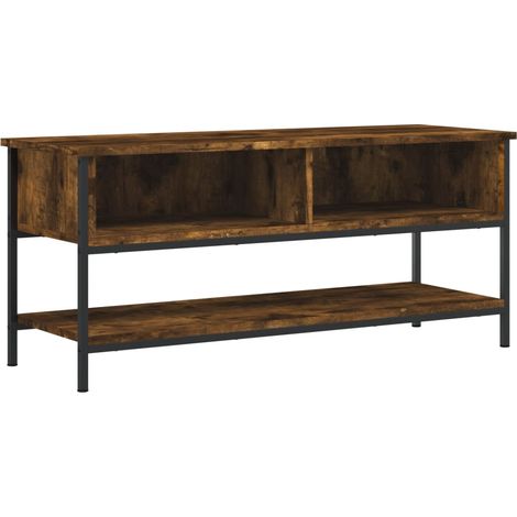 Mobile TV multimediale scaffale per televisione televisione buffet sala da pranzo soggiorno camera da letto rovere affumicato 100 x 35 x 45 cm derivati del legno marrone 020027270