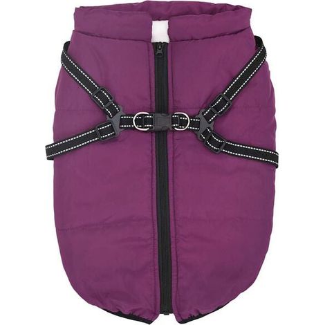 Veste pour chien avec sangle de poitrine réfléchissante et imperméable, L48