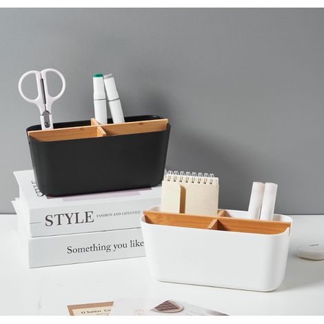 Organizador negro de 4 compartimentos (1/2)