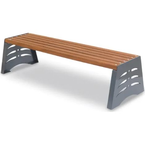 Panca Shark Giochipark legno metallo zincato verniciato 170x60x80h 165x45x45h - Senza schienale