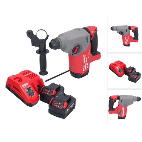 Milwaukee M18 FH-402 Akku Bohrhammer 18 V 2,5 J SDS plus Brushless + 2x Akku 4,0 Ah + Ladegerät