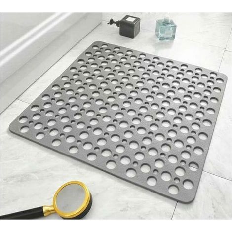 Tapis De Bain - 70x38 Cm - En Tpe Souple Et Impermeable - Pour Salle De Bain - 1 Piece (1/4)