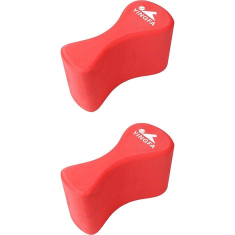 2X Flotteur de Jambe D'Entraînement de Natation pour Adultes et Jeunes, Coups de Piscine et Force du Haut du Corps, EVA et sans, Rouge (1/5)