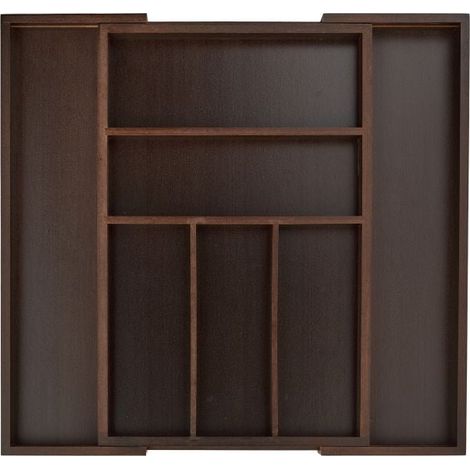Range-couverts bambou marron foncé