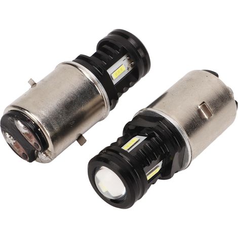 Paire d'ampoules LED moto 120W 12-24V DC ultra-lumineuse, phare universel pour ATV UTV moto, blanc 6000K (1/5)