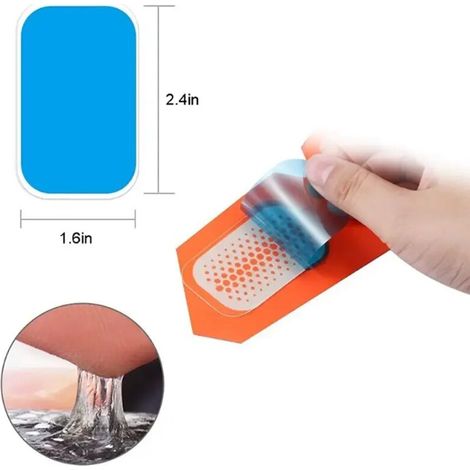 Patchs de gel remplaçables pour stimulateur musculaire EMS, stimulateur abdominal et des hanches, patch de massage corporel en gel05629-AquaForge