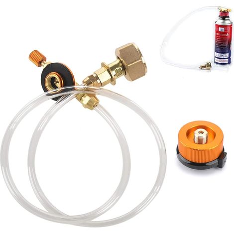 Adaptateur Bouteille Gaz, Adaptateur de Recharge de Gaz, 60 cm (1/5)
