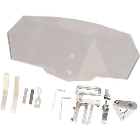 Pare-brise Moto Transparent Haute Clarté Résistant aux Chocs Écran Universel pour Motocyclettes