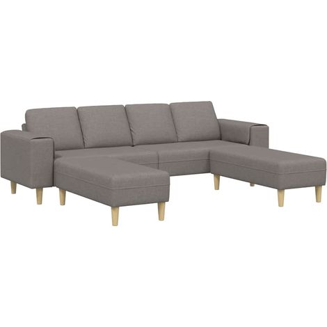 Ensemble de Canapé,Sofa pour Salon,Banquettes Taupe tissu CFW898696 (1/5)