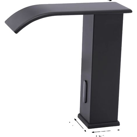 Robinet Automatique Infrarouge, Fonctionnement Sans Contact, Contrôle de Température Polyvalent, noir (1/2)