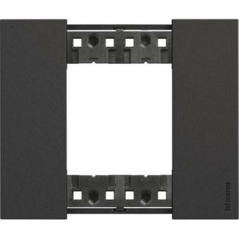BTICINO KA4802KG - Placca Living Now 2 Moduli - Nero