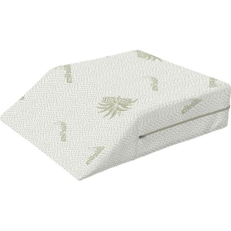 Cuscino Posturale Riposa Gambe con Fodera in microfibra sottoposta a trattamento ALOE VERA, 61x50x17 cm, Cuscino Solleva Gambe per Letto, Favorisce Circolazione e Recupero Sportivi, Sfoderabile (1/3)