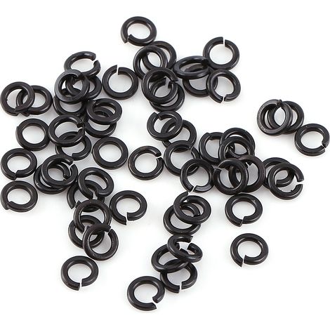 Vis à tête hexagonale creuse M3 en acier allié noir avec écrous hexagonaux et rondelles assortis (tête cylindrique) (1/5)