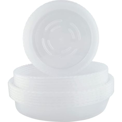 Soucoupe Plante Plastique ,15 pièces Soucoupes Transparentes pour Pots de Fleurs Plateaux D'égouttement de Pot de Fleur Clairpour Plantes de Jardin Intérieures et Extérieures 3 Taille (1/5)