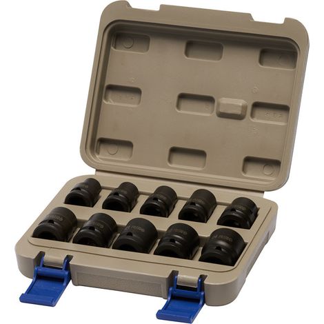 Satz aus 10 Schlagschlüssel-Bits 1/2'' 10-24mm 167-10-4 Irimo (1/3)