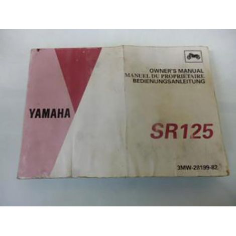 [PRODUIT D'OCCASION] Manuel du propriétaire utilisateur origine pour moto Yamaha 125