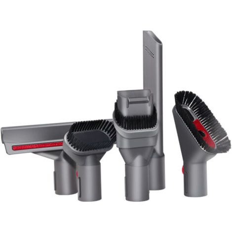 5 Pièces Aspirateur Accessoires pour , avec 3 Brosse Aspirateur et 2 Embout Aspirateur, Aspirateur Pièces Détachées, pour V7 V8 V10 V11, pour Nettoyer les Sols, Matelas, Plafonds (Gris) (1/5)