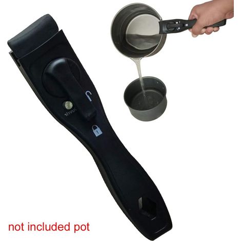 Poignée de pot amovible, démontable, scald-proof, bakélite, plaque de cuisson universelle, poignée amovible (1/4)