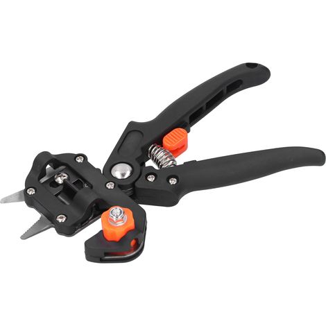 Ensemble d'outils de greffage pour jardin, ciseaux à branches pour plantes et arbres, sécateur, matériel professionnel pour jardinier, noir (1/5)