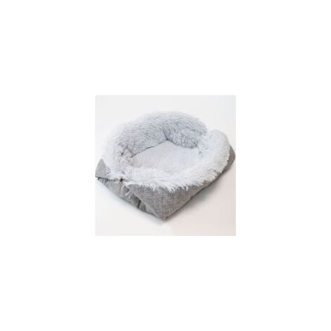 Sac de couchage 2 en 1 (oreiller + couverture) pour chat, gris (1/5)