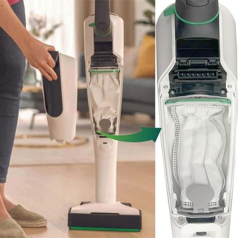 Sacs aspirateur Vorwerk Kobold VK7/FP7 - Lot de 10 avec brosse, non-tissé, haute filtration pour aspirateur (1/4)