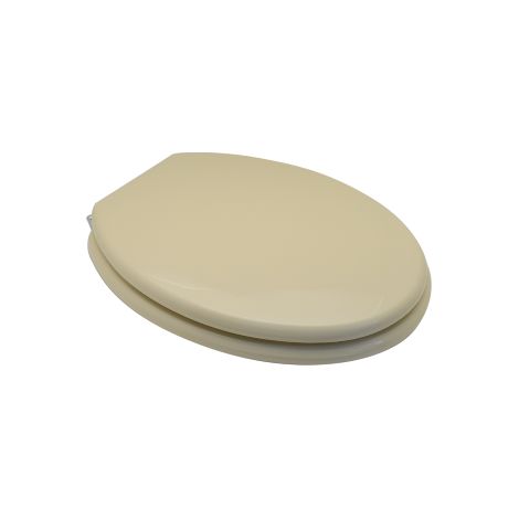 Abattant WC pour vase Incea Opi 44-46,5 x 37 cm Abattant WC Champagne avec charnie'res re'glables et sie'ge en fonte de bois