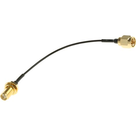 Câble coaxial RF RS PRO, Avec connecteur SMA mâle Noir, 100mm ( Prix pour 1 ) (1/3)