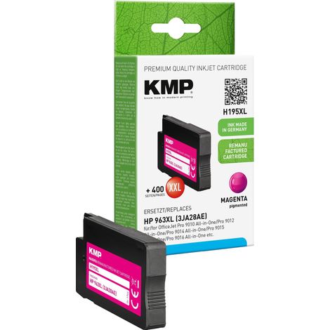 KMP Cartouche d'encre H195XL magenta remplace HP963XL (3JA28AE)