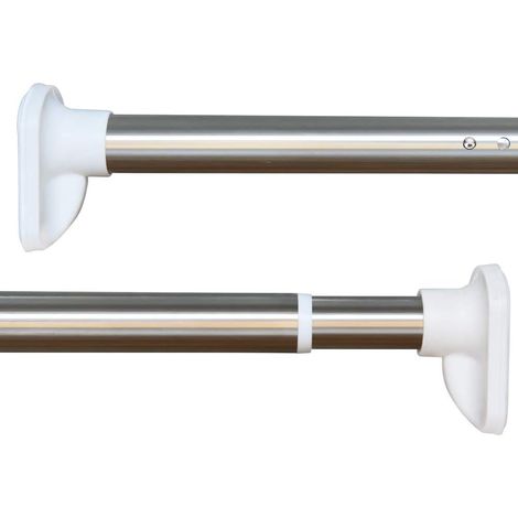 Tringle Télescopique Sans Perçage 110-160cm Argenté Ø32mm (1/5)