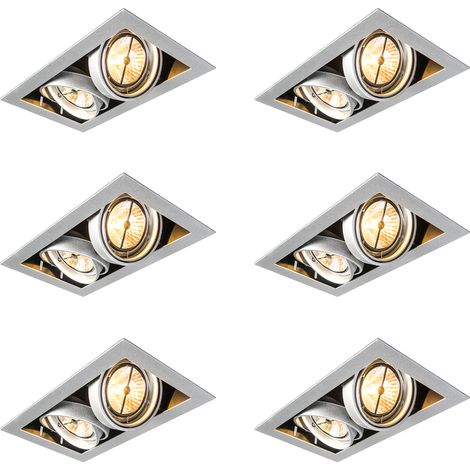 QAZQA 45474 - - Acciaio - - Max. 2 x Watt