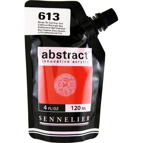 Peinture Acrylique - Sennelier - Abstract - 120ml - Satin - Rouge Cadmium Clair (1/3)