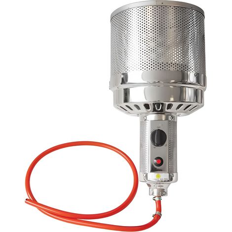 Marvin Ricambio Bruciatore Stufa a Gas infrarossi Fungo, Riscaldatore per Patio Esterno con Rete in Acciaio Inossidabile e Regolatore di Potenza