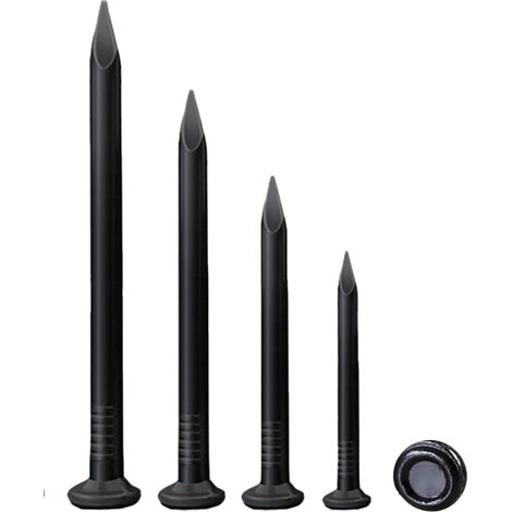 100 Pièces Clous Pointe en Acier pour Béton 20mm, Clous pour Travail du Bois et Maçonnerie, en Acier au Carbone Noir pour Usage Intérieur et Extérieur (1/5)