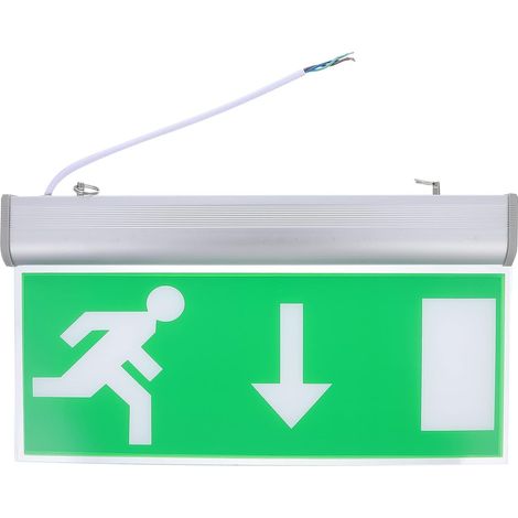 1 Pièce LED de Sortie de Secours Lampe Évacuation LED Énergétiquement Installation Murale Facile Conception Compacte Durable