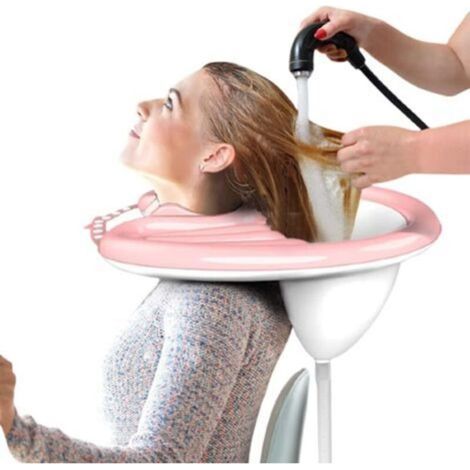 Aufblasbare Shampooschale, tragbare Haarwaschschale für Nachttisch und Bett, leichte Shampooschale für ältere Menschen, Menschen mit Behinderungen, Schwangere, Verletzte, bettlägerige Personen und Men (1/5)