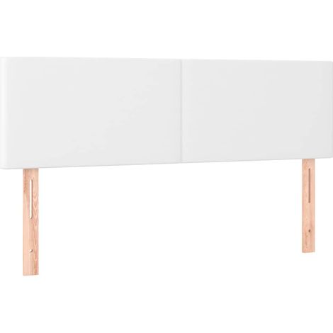 Maison Exclusive - Testiera Bianca 144x5x78/88 cm in Similpelle (1/5)