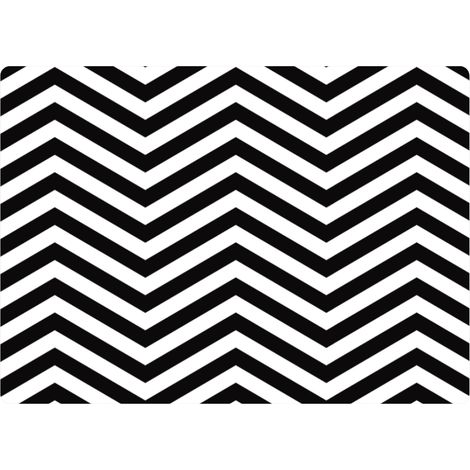 Mantel individual rectangular de 29×42 cm, estampado en zigzag - fieltro ecológico, lavable a 40 °C, Bertoni (1/3)